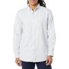imageAmazon Essentials Mens Oxford Shirt SlimFit Stretch LongSleeve Button UpPowder Blue Vertical Stripe