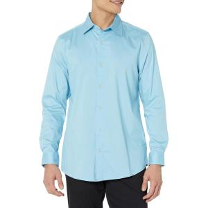 imageAmazon Essentials Dress Shirts Button Down Long Sleeve RegularFit StretchSky Blue