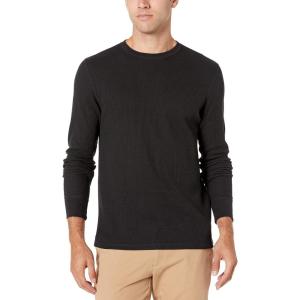 imageAmazon Essentials Mens Long Sleeve SlimFit Waffle ShirtBlack