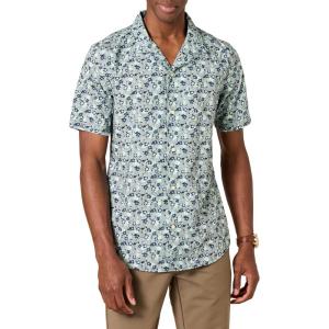 imageAmazon Essentials Mens SlimFit Vacation Shirt ShortSleeveBlue Floral