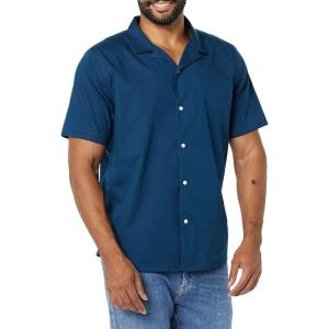 imageAmazon Essentials Mens SlimFit Vacation Shirt ShortSleeveNavy