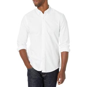 imageAmazon Essentials SlimFit Dress Shirts for Men  LongSleeve Pocket ButtonDown Oxford ShirtWhite