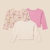 imageAmazon Essentials Girls and Toddlers Long Sleeve T Shirts Pack of 3BadgesUnicornWander