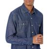 imageAmazon Essentials Mens Denim Shirt Long Sleeve  RegularFit Denim ShirtBlue