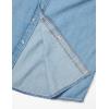 imageAmazon Essentials Mens Denim Shirt Long Sleeve  RegularFit Denim ShirtLight Blue