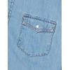 imageAmazon Essentials Mens Denim Shirt Long Sleeve  RegularFit Denim ShirtLight Blue