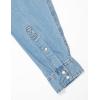 imageAmazon Essentials Mens Denim Shirt Long Sleeve  RegularFit Denim ShirtLight Blue