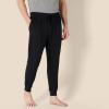 imageAmazon Essentials Mens Knit Cotton Blend Jogger Pajama PantsBlack