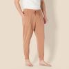 imageAmazon Essentials Mens Knit Cotton Blend Jogger Pajama PantsLight Brown