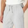 imageAmazon Essentials Mens Knit Cotton Blend Jogger Pajama PantsMedium Grey Heather
