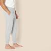 imageAmazon Essentials Mens Knit Cotton Blend Jogger Pajama PantsMedium Grey Heather