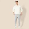 imageAmazon Essentials Mens Knit Cotton Blend Jogger Pajama PantsMedium Grey Heather
