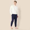 imageAmazon Essentials Mens Knit Cotton Blend Jogger Pajama PantsNavy