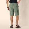 imageAmazon Essentials Mens LooseFit 11quot Long Cargo ShortDark Olive