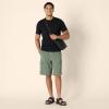 imageAmazon Essentials Mens LooseFit 11quot Long Cargo ShortDark Olive