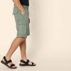 imageAmazon Essentials Mens LooseFit 11quot Long Cargo ShortDark Olive
