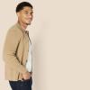 imageAmazon Essentials Mens RelaxedFit Collared Cardigan SweaterCamel Heather