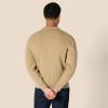 imageAmazon Essentials Mens RelaxedFit Collared Cardigan SweaterCamel Heather