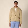imageAmazon Essentials Mens RelaxedFit Collared Cardigan SweaterCamel Heather