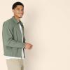 imageAmazon Essentials Mens RelaxedFit Lightweight Stretch ZipUp JacketDark Olive