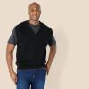 imageAmazon Essentials Mens RelaxedFit VNeck Sweater VestBlack