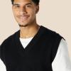 imageAmazon Essentials Mens RelaxedFit VNeck Sweater VestBlack