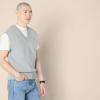 imageAmazon Essentials Mens RelaxedFit VNeck Sweater VestMedium Grey Heather