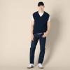 imageAmazon Essentials Mens RelaxedFit VNeck Sweater VestNavy