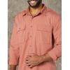 imageAmazon Essentials Mens StandardFit LongSleeve TwoPocket Utility Shirt Previously GoodthreadsClay
