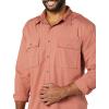 imageAmazon Essentials Mens StandardFit LongSleeve TwoPocket Utility Shirt Previously GoodthreadsClay