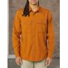 imageAmazon Essentials Mens StandardFit LongSleeve TwoPocket Utility Shirt Previously GoodthreadsDark Caramel