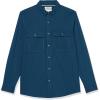 imageAmazon Essentials Mens StandardFit LongSleeve TwoPocket Utility Shirt Previously GoodthreadsIndigo