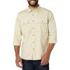 imageAmazon Essentials Mens StandardFit LongSleeve TwoPocket Utility Shirt Previously GoodthreadsLight Tan