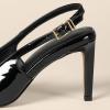 imageAmazon Essentials Womens Slingback HeelsBlack Patent
