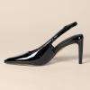 imageAmazon Essentials Womens Slingback HeelsBlack Patent