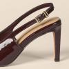 imageAmazon Essentials Womens Slingback HeelsBrown Patent