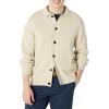 imageAmazon Essentials Mens RelaxedFit Collared Cardigan SweaterSand Heather