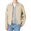 imageAmazon Essentials Mens RelaxedFit Lightweight Stretch ZipUp JacketTaupe