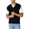 imageAmazon Essentials Mens RelaxedFit VNeck Sweater VestBlack