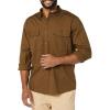 imageAmazon Essentials Mens StandardFit LongSleeve TwoPocket Utility Shirt Previously GoodthreadsDark Olive