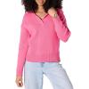 imageAmazon Essentials Womens RelaxedFit Heavyweight Cotton Polo Pullover SweaterHot Pink