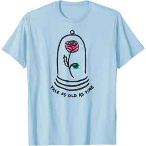imageAmazon Essentials Boys Princess Belle Beauty and the Beast Quote TShirt White SmallBaby Blue