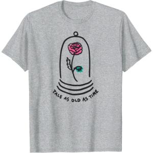 imageAmazon Essentials Boys Princess Belle Beauty and the Beast Quote TShirt White SmallHeather Grey