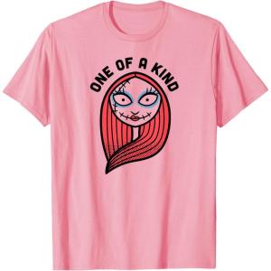 imageAmazon Essentials Mens Nightmare Before Christmas Sally Portrait One Of A Kind TShirt White Graphic Print SmallPink