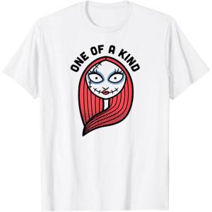 imageAmazon Essentials Mens Nightmare Before Christmas Sally Portrait One Of A Kind TShirt White Graphic Print SmallWhite