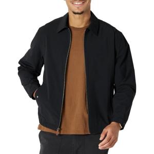 imageAmazon Essentials Mens RelaxedFit Lightweight Stretch ZipUp JacketBlack
