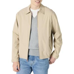 imageAmazon Essentials Mens RelaxedFit Lightweight Stretch ZipUp JacketTaupe