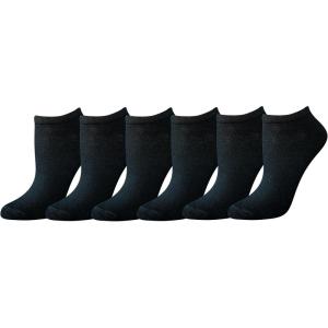 imageAmazon Essentials Womens Casual LowCut Socks Lightweight 6 PairsBlack