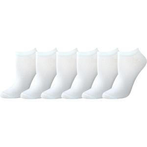 imageAmazon Essentials Womens Casual LowCut Socks Lightweight 6 PairsWhite