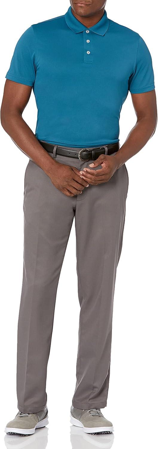 imageAmazon Essentials Mens SlimFit QuickDry Golf Polo Shirt  Discontinued ColorsDark Blue